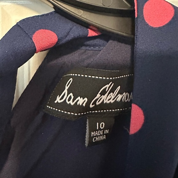 Sam Edelman Women’s Tiered Blue/Pink Halter Midi Party‎ Cocktail Dress Size 10 - Picture 12 of 14